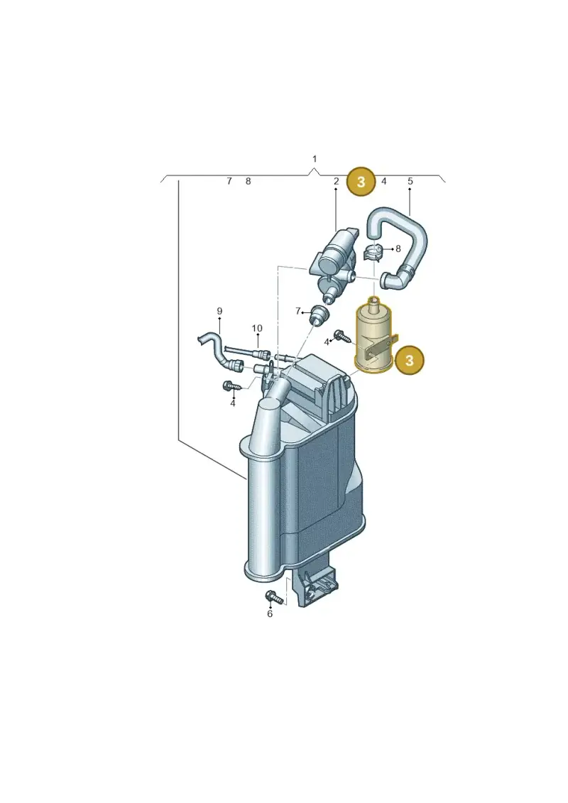 5C0906621 — Volkswagen Golf 2.0 BlueMotion (2019-2024) diagram 827201087, position 3
