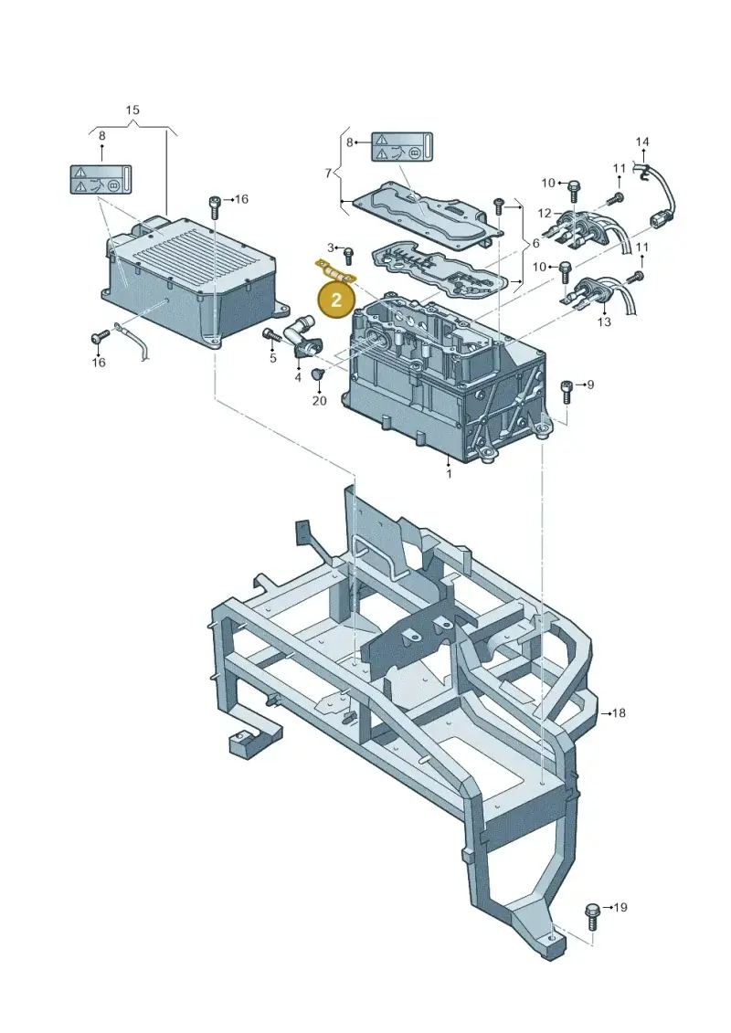 5C0915463 — Volkswagen E-Crafter 35 (2018-2024) diagram 599000003, position 2