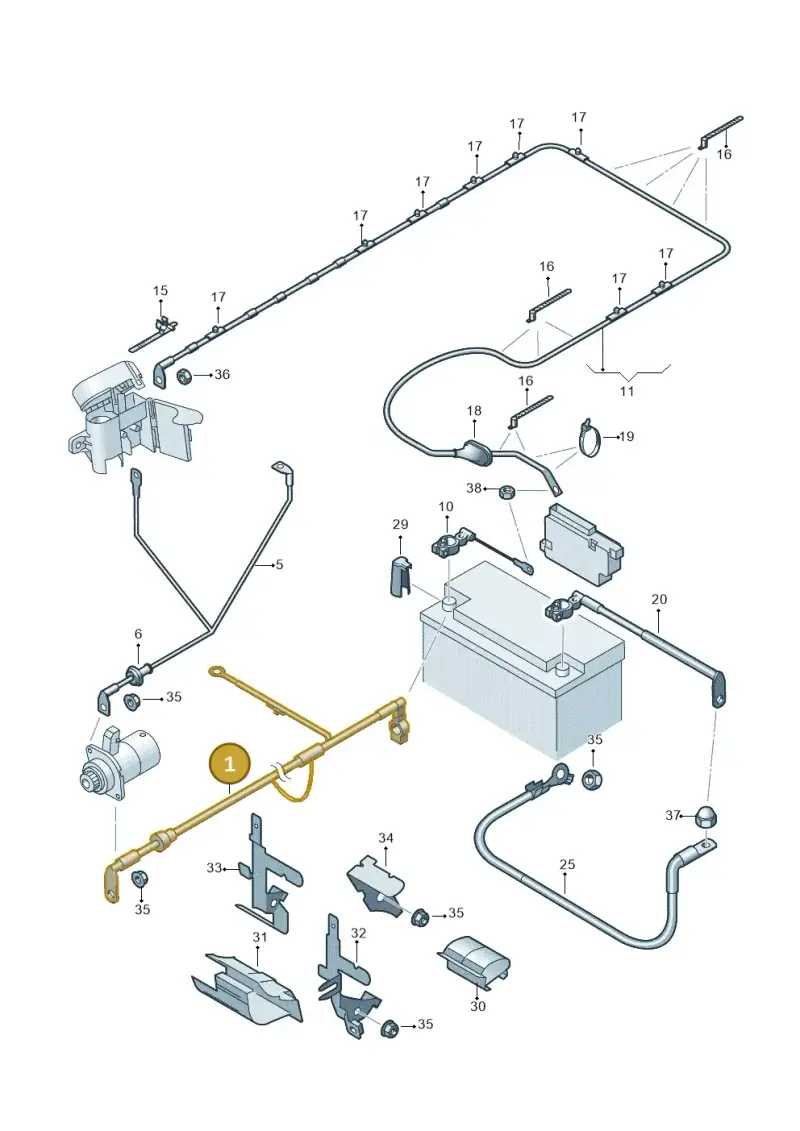 5C0971228L — Volkswagen New Passat (2011-2015) diagram 691971010, position 1