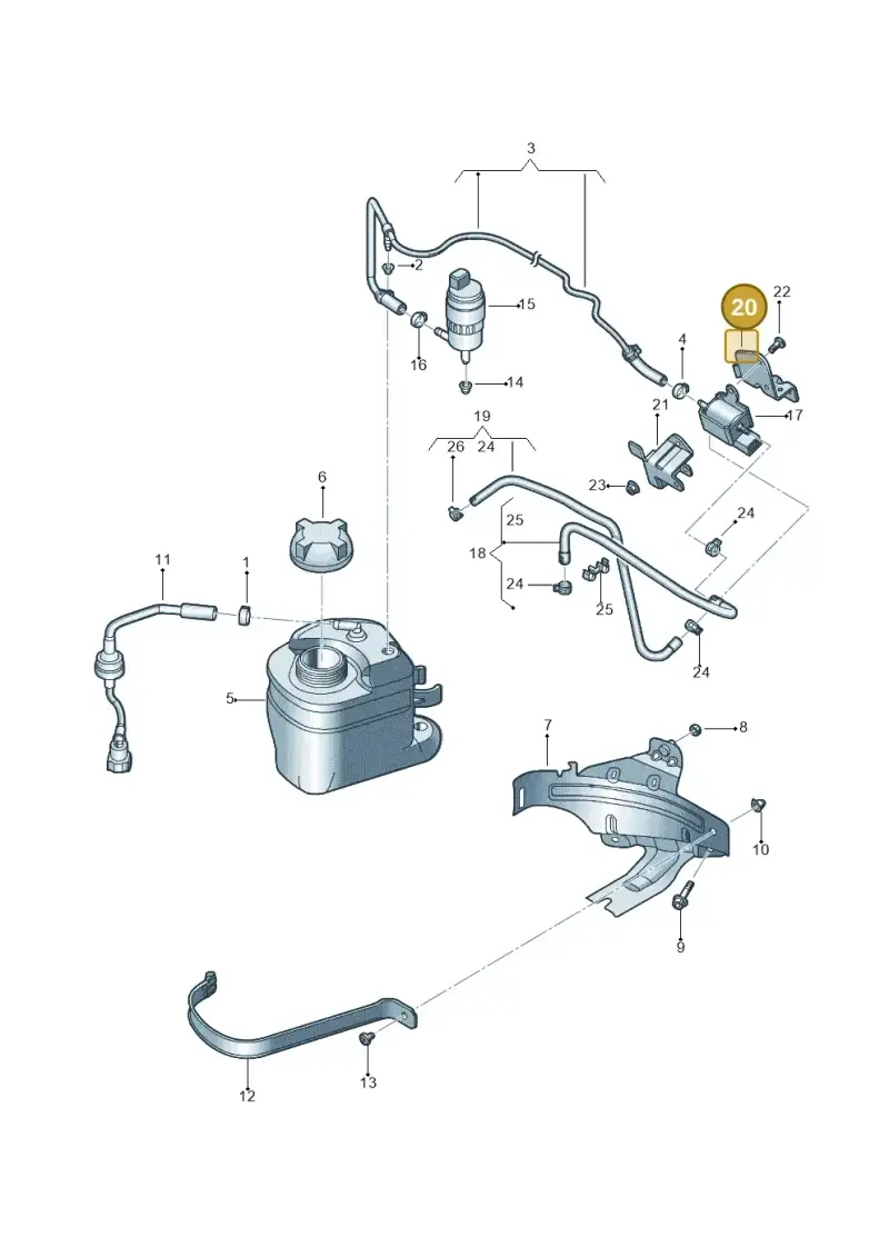 5C0971804B — Volkswagen Jetta 2.0 (2015-2015) diagram 692201750, position 20