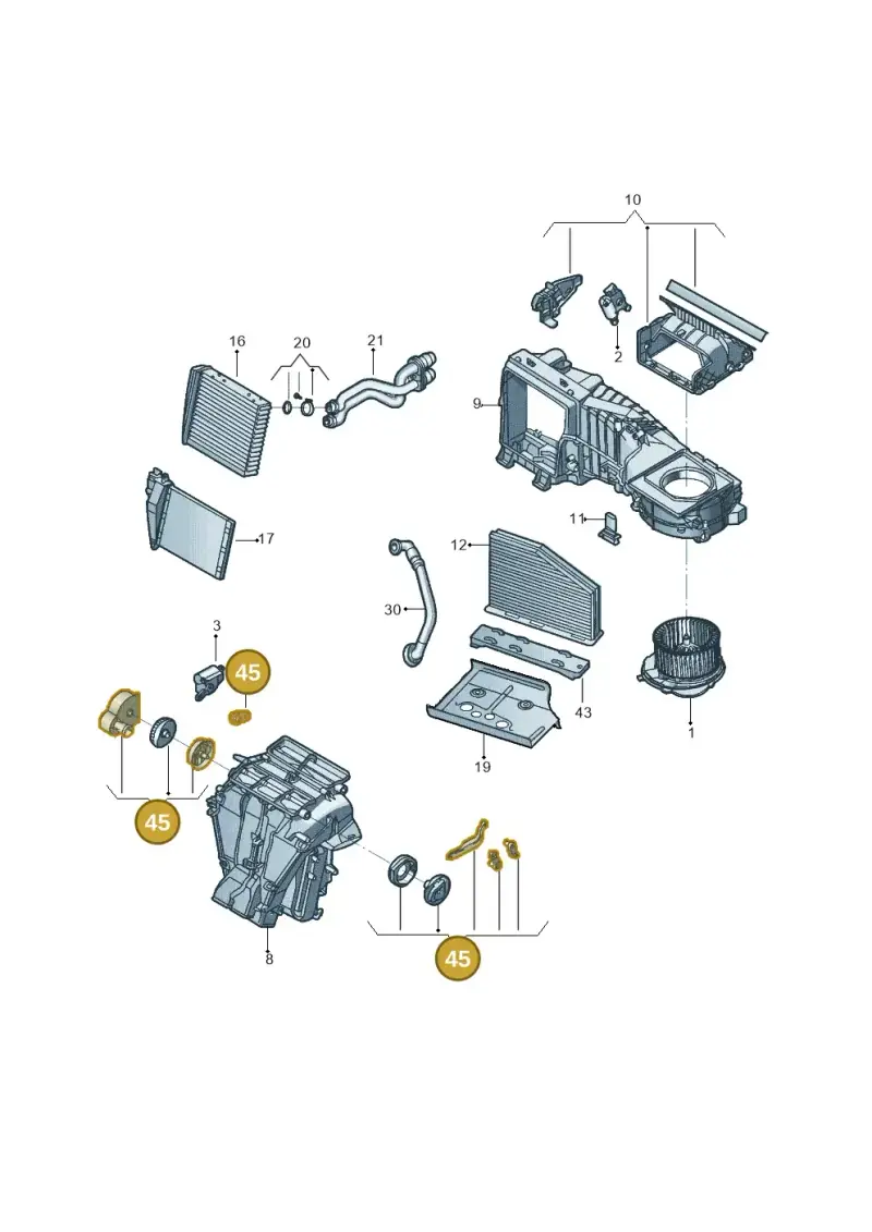 5C1898001 — Volkswagen Beetle (2016-2019) diagram 801819200, position 45
