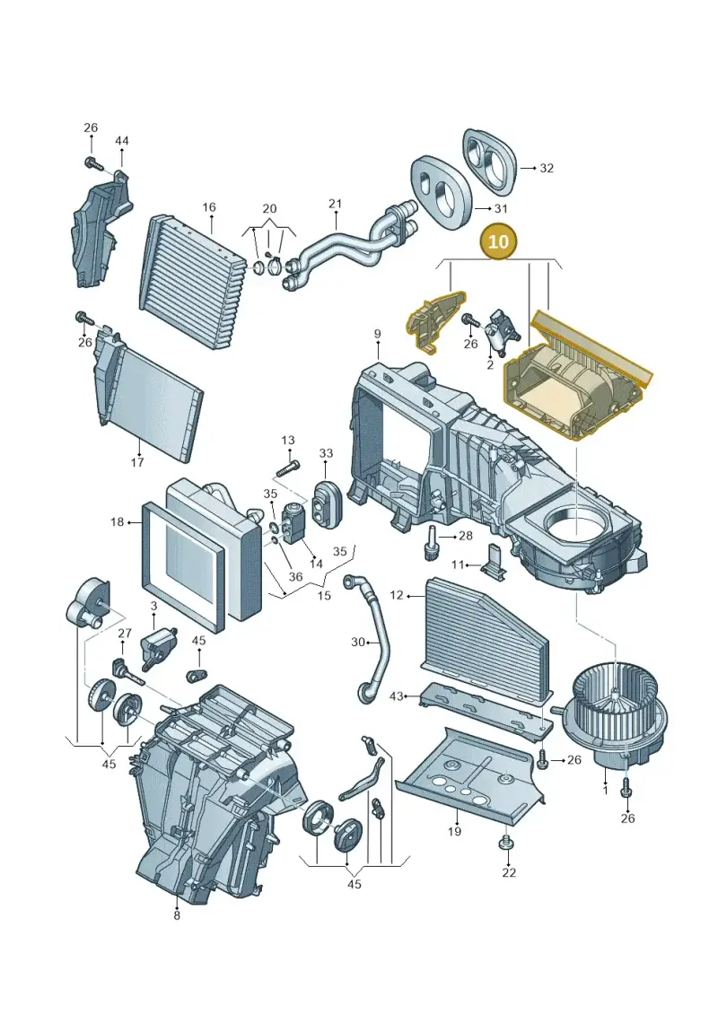5C2898304A — Volkswagen Beetle (2016-2019) diagram 409820100, position 10