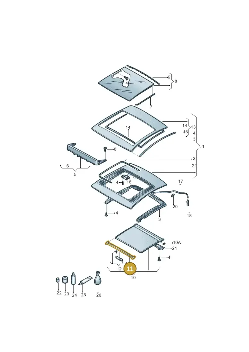 5C5877355 — Volkswagen Beetle (2016-2019) diagram 801877000, position 11