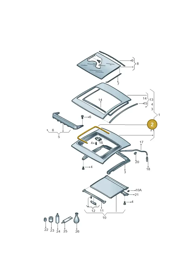 5C5877439A — Volkswagen Beetle (2016-2019) diagram 801877000, position 2