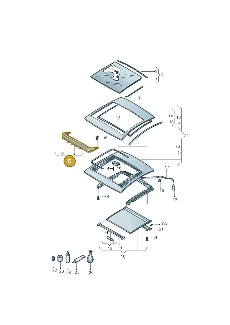 5C5877651A — Volkswagen Beetle (2016-2019) diagram 801877000, position 5