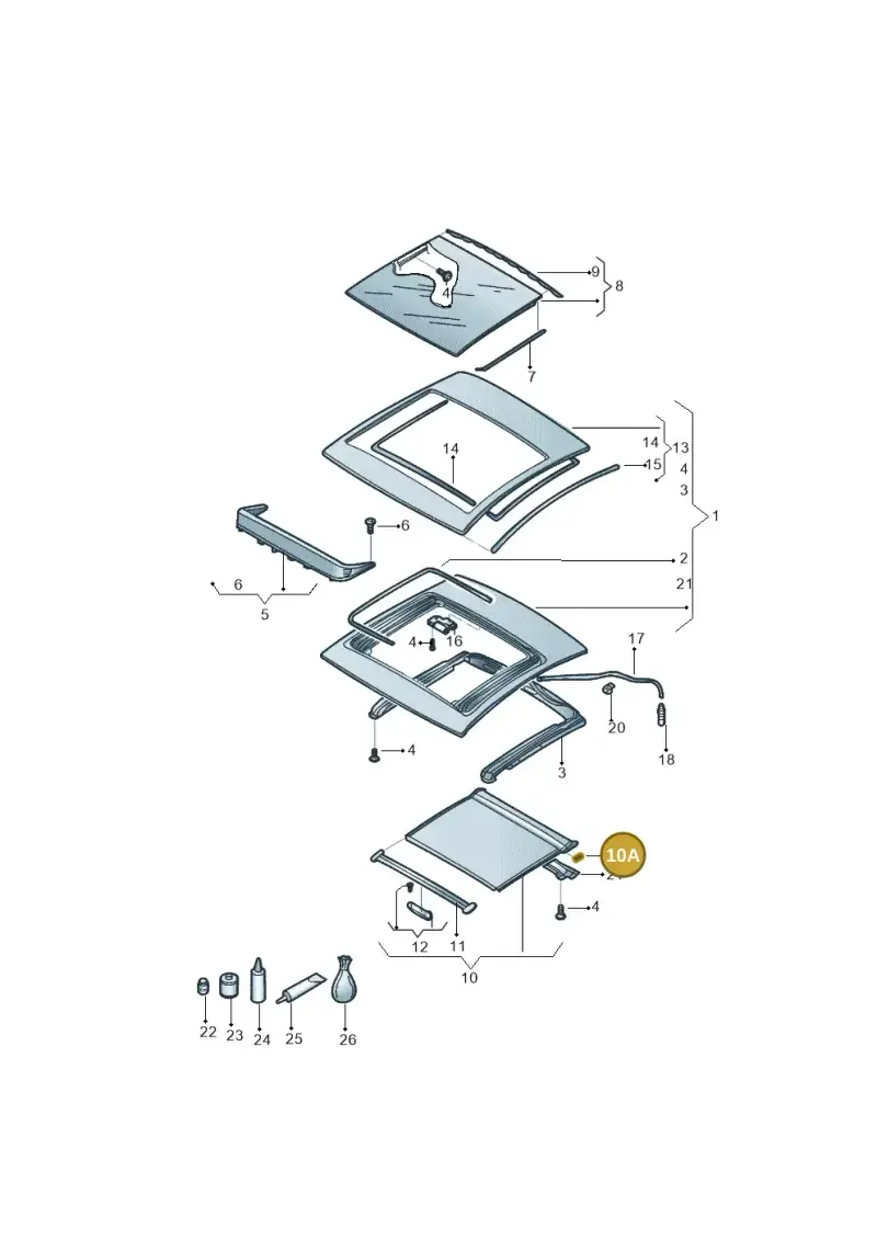 5C5877665 — Volkswagen Beetle (2016-2019) diagram 801877000, position 10A