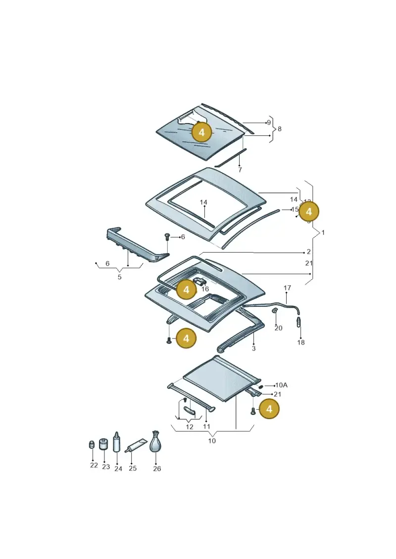 5C5898803 — Volkswagen Beetle (2016-2019) diagram 801877000, position 4