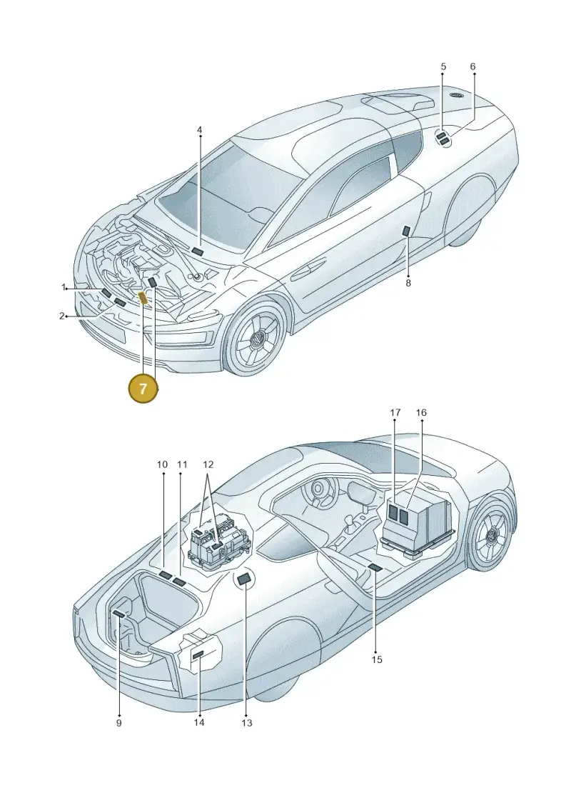 5C6010871 — Volkswagen 6Z3 platform diagram 760010000, position 7