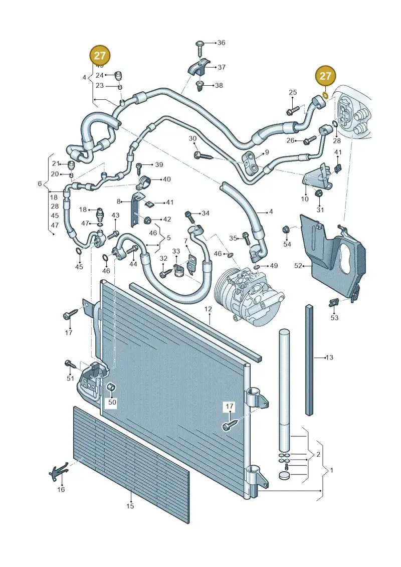 5C6820178B — Volkswagen Jetta 2.0 (2015-2015) diagram 409260410, position 27