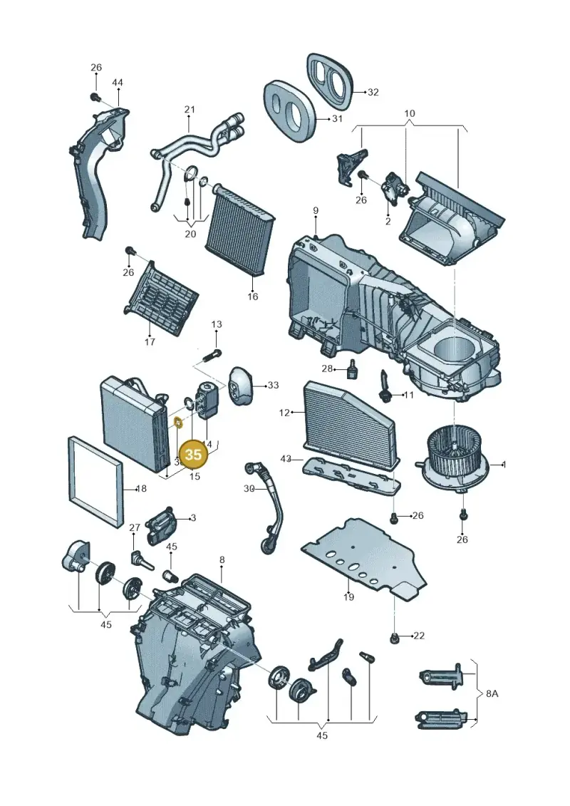5C6820178B — Volkswagen Jetta (2014-2017) diagram 789820010, position 35