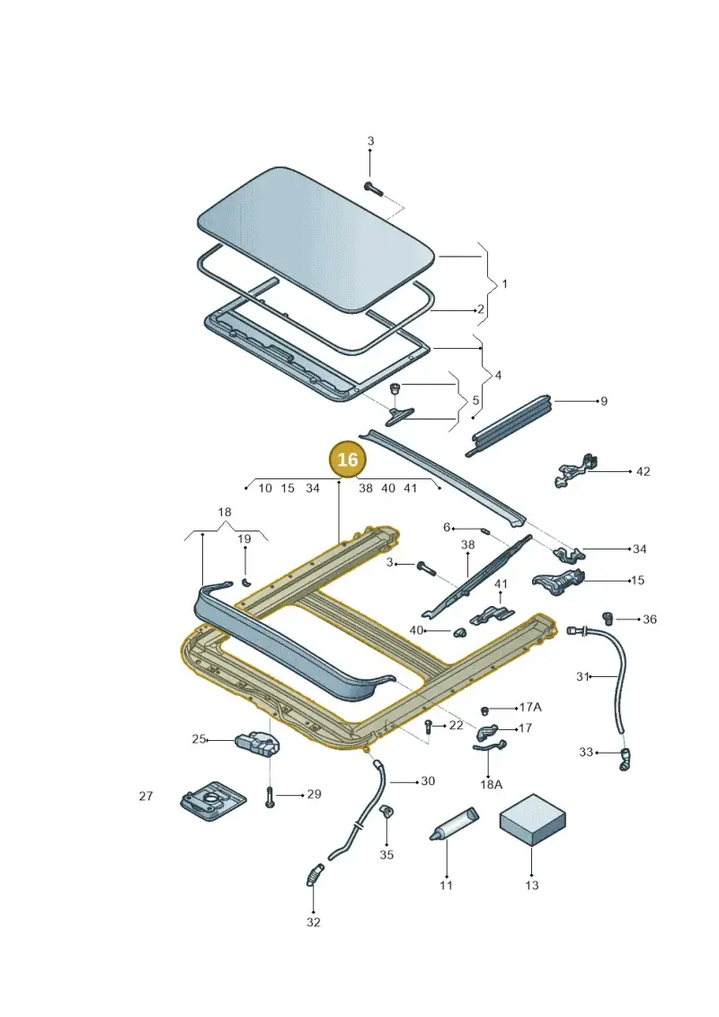 5C6877049A — Volkswagen Jetta 2.0 (2015-2015) diagram 880877000, position 16
