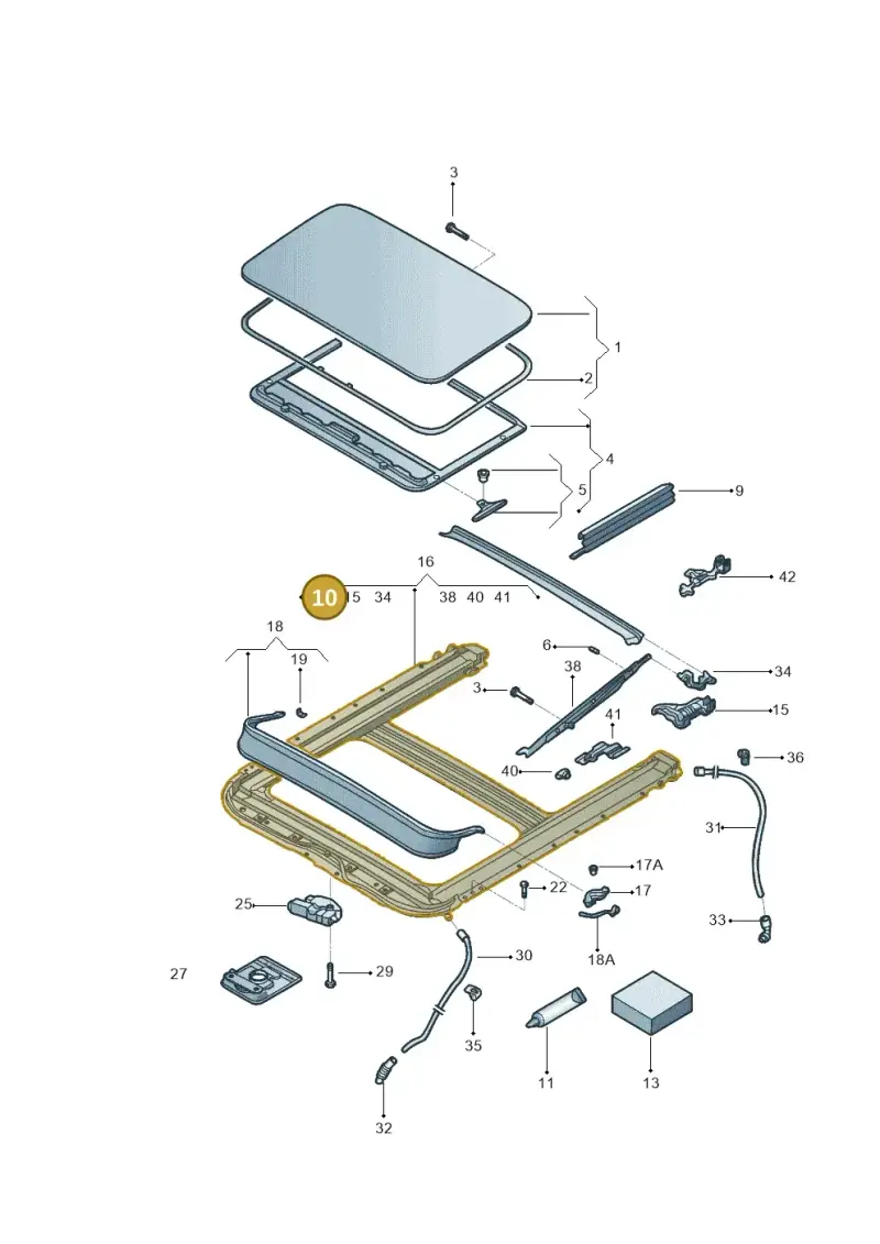 5C6877633A — Volkswagen Jetta 2.0 (2015-2015) diagram 880877000, position 10
