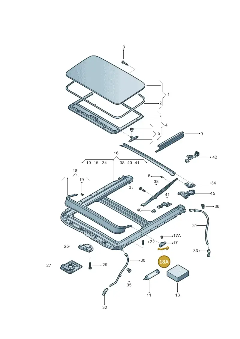 5C6877696 — Volkswagen Jetta 2.0 (2015-2015) diagram 880877000, position 18A