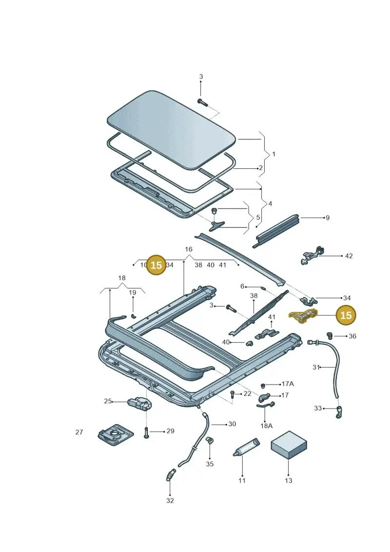 5C6898481 — Volkswagen Jetta 2.0 (2015-2015) diagram 880877000, position 15