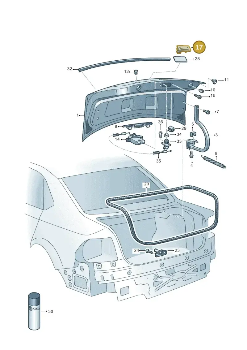 5E0827566 — Volkswagen Polo 1.6 (2013-2022) diagram 873827000, position 17