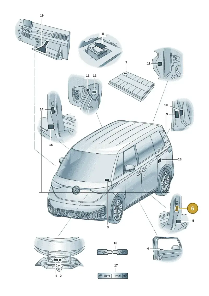 5G0010029J — Volkswagen ID.Buzz (2022-) diagram 15a010000, position 6
