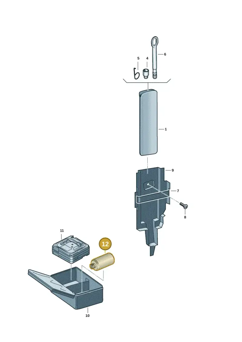 5G0012619 — Volkswagen Multivan (2021-) diagram 7t0012010, position 12