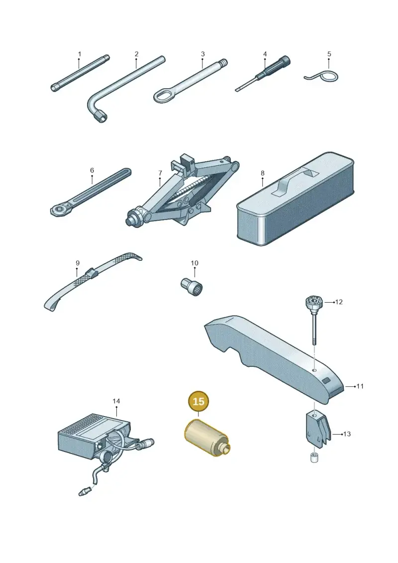 5G0012619 — Volkswagen Single-cab transp. (2019-2024) diagram 862011100, position 15