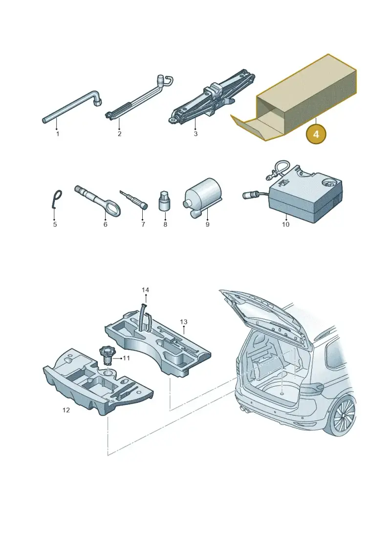 5G0601703 — Volkswagen Touran 2,0 BlueMotion (2015-2024) diagram 869012000, position 4