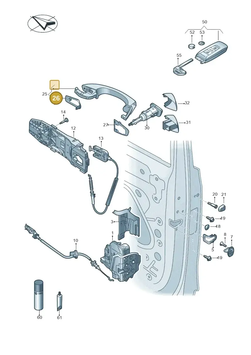 5G0837209B9B9 — Volkswagen Touareg (2017-2023) diagram 439837000, position 26