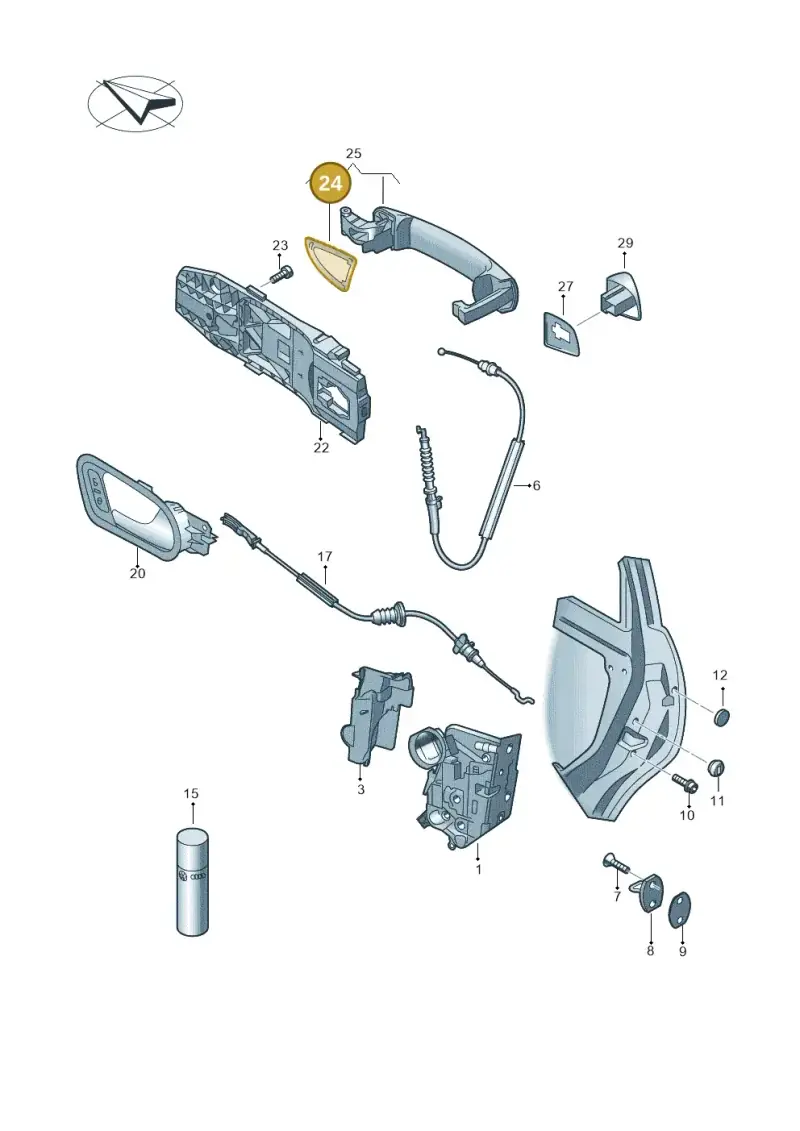 5G0837209B9B9 — Volkswagen T-Roc BlueMotion (2017-2024) diagram 672839000, position 24