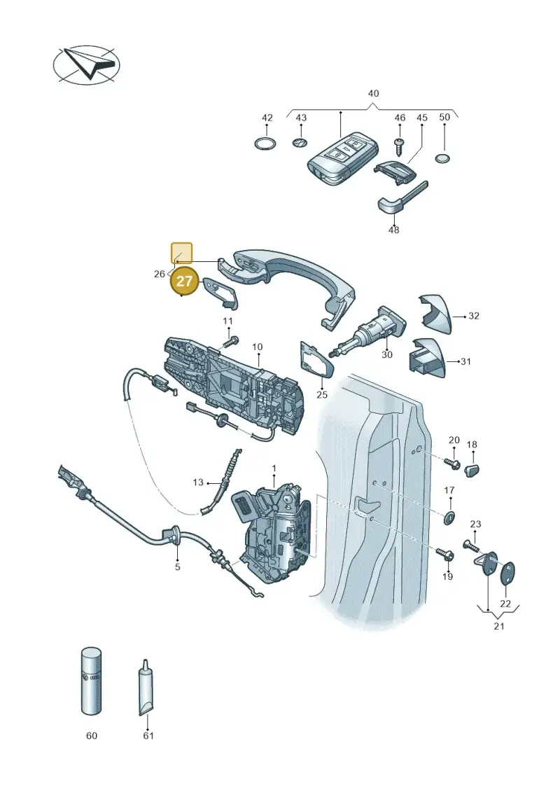 5G0837209B9B9 — Volkswagen Arteon (2017-2023) diagram 828837000, position 27