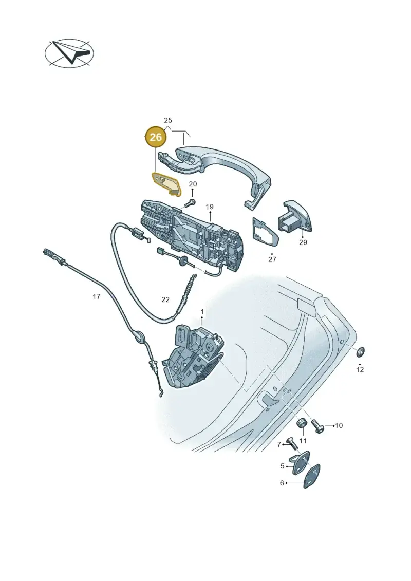 5G0837209B9B9 — Volkswagen Arteon (2017-2023) diagram 828839000, position 26