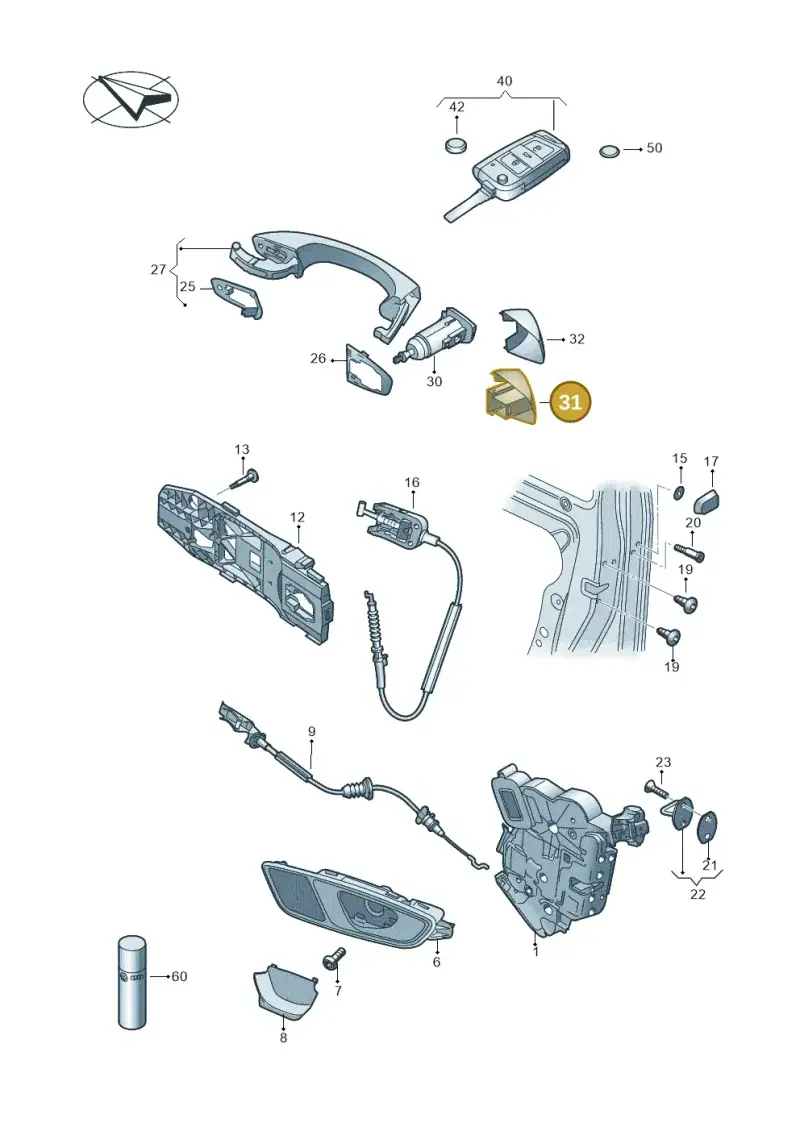 5G0839168E3FZ — SEAT Arona FR (2017-) diagram 893837000, position 31