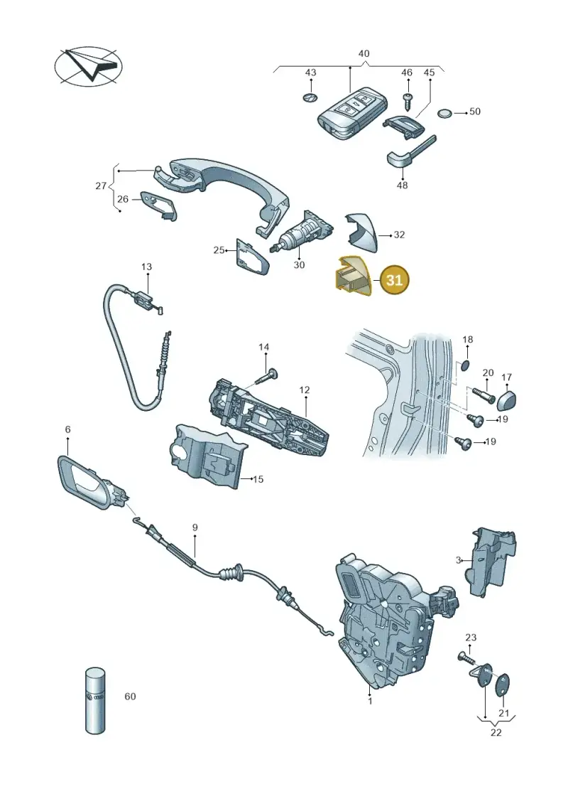 5G0839168E3FZ — Skoda Fabia (2021-) diagram 851837000, position 31