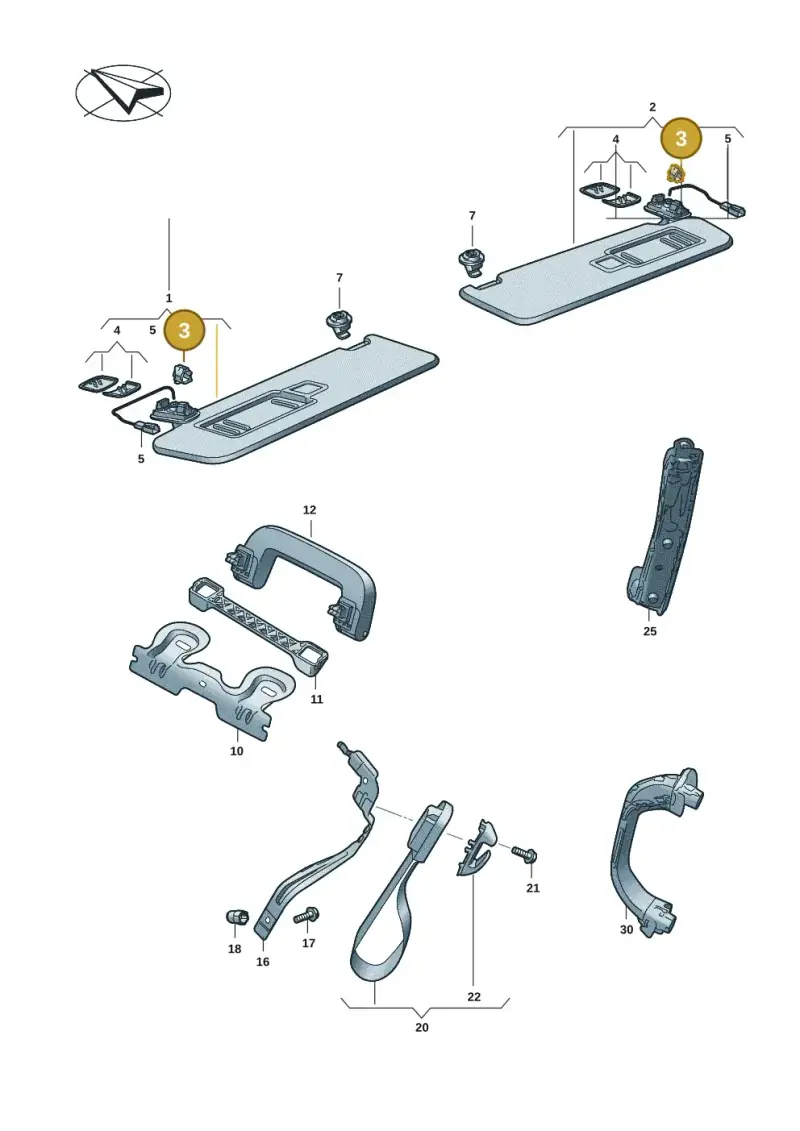 5G0867633 — Volkswagen ID.Buzz (2022-) diagram 15a857500, position 3