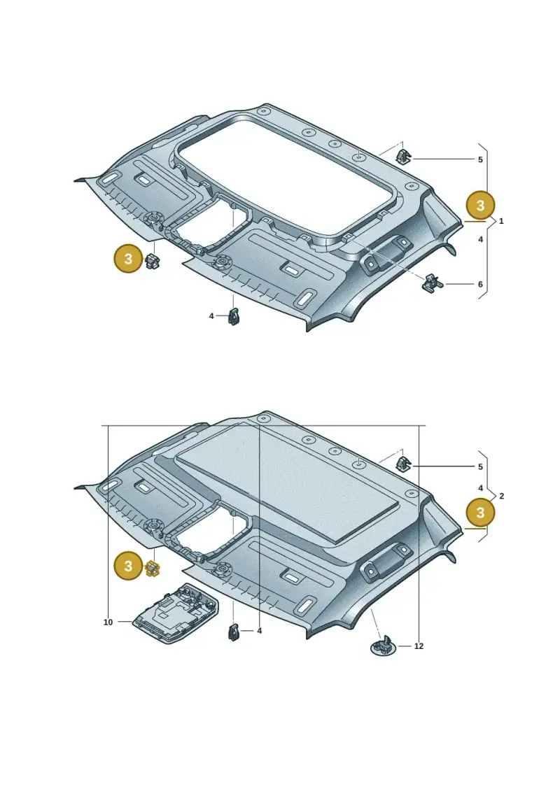 5G0867633 — Volkswagen Multivan (2021-) diagram 7t0867600, position 3