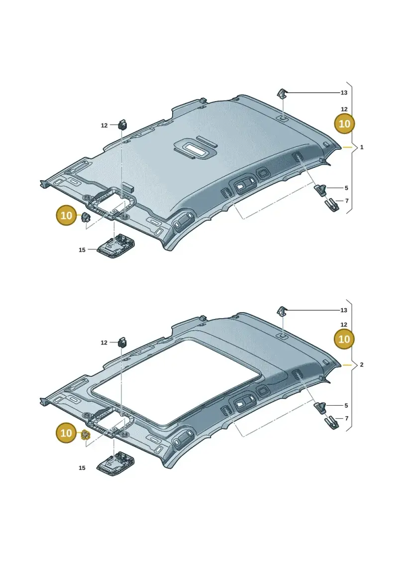 5G0867633 — Volkswagen Passat estate (2023-) diagram 3j0867520, position 10