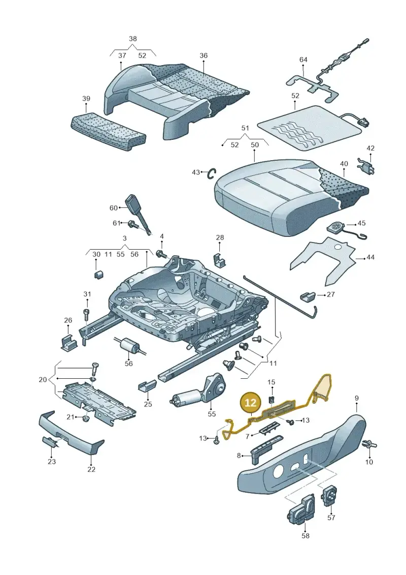 5G0881559D — Volkswagen Passat saloon (2014-2024) diagram 793881100, position 12