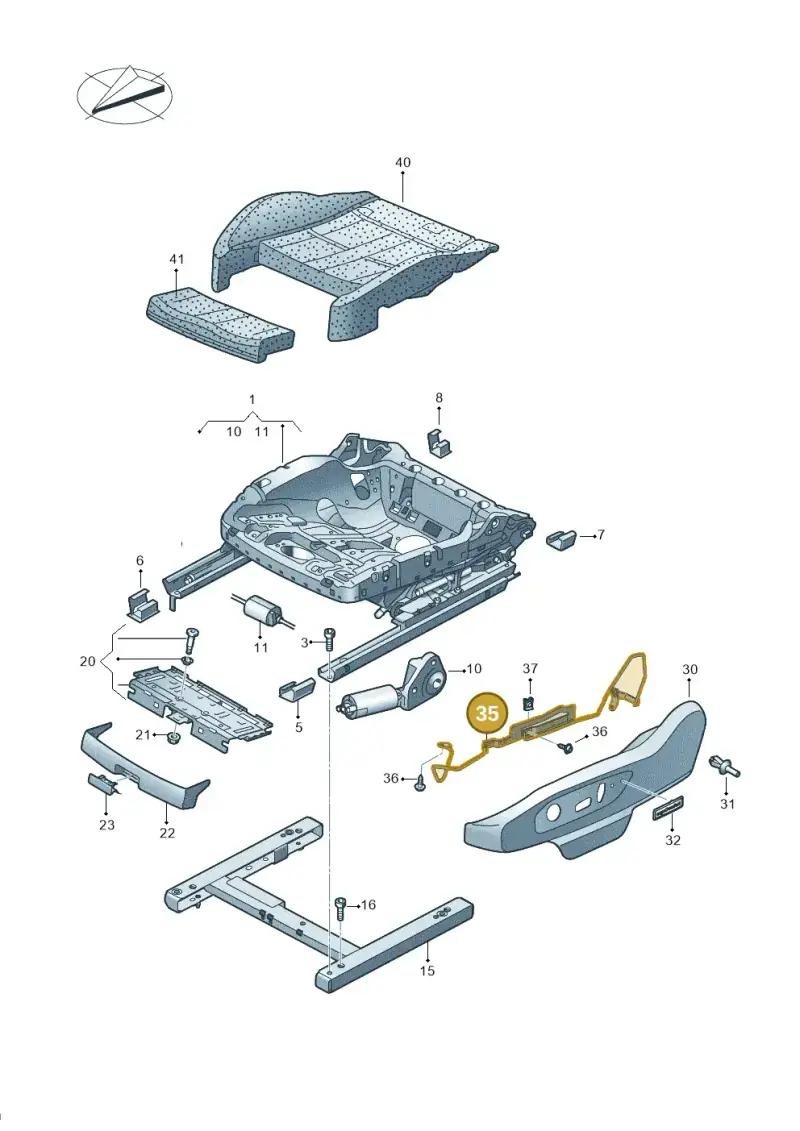 5G0881559D — Volkswagen Amarok twin cab (2022-) diagram 894881300, position 35