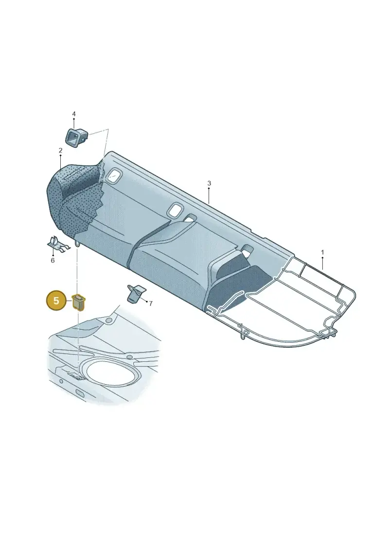 5G0886373 — Volkswagen Taigo (2021-2024) diagram 837885200, position 5