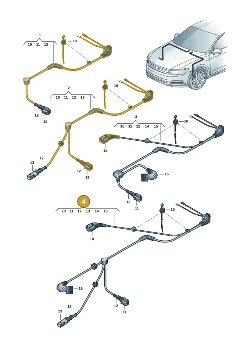 5G0927903AM — Volkswagen Passat saloon (2014-2024) diagram 793927001, position 4