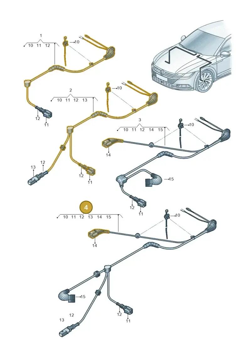 5G0927903AM — Volkswagen Arteon (2017-2023) diagram 828927010, position 4