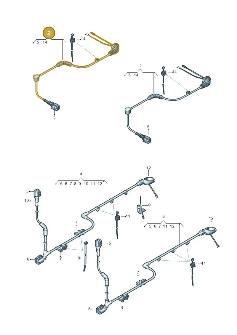 5G0927903AM — Volkswagen T-Roc convertible 1.5 (2019-2024) diagram 813927010, position 2