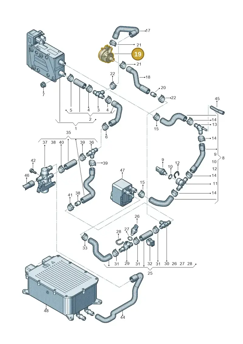 5G0965567 — Volkswagen E-Crafter 35 (2018-2024) diagram 599819600, position 19