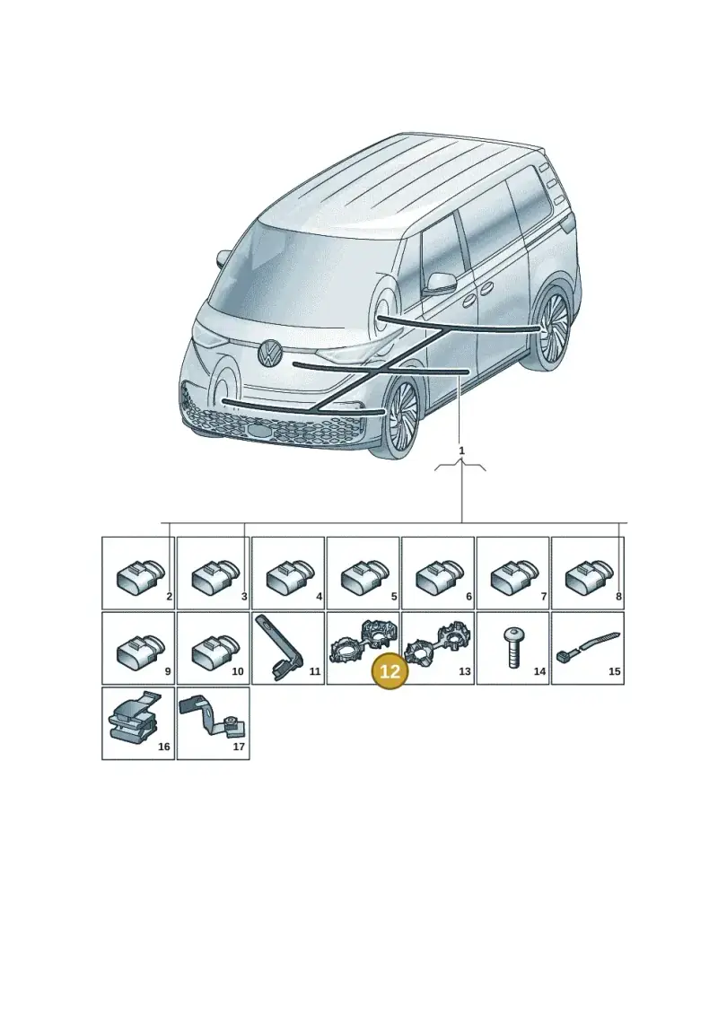 5G0971260 — Volkswagen ID.Buzz (2022-) diagram 15a971900, position 12