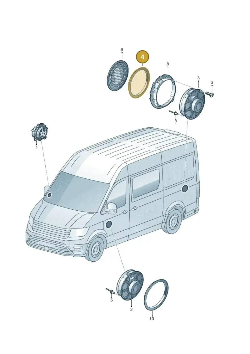 5G0971798B — Volkswagen MAN TGE 55 (2016-2021) diagram 806035350, position 4