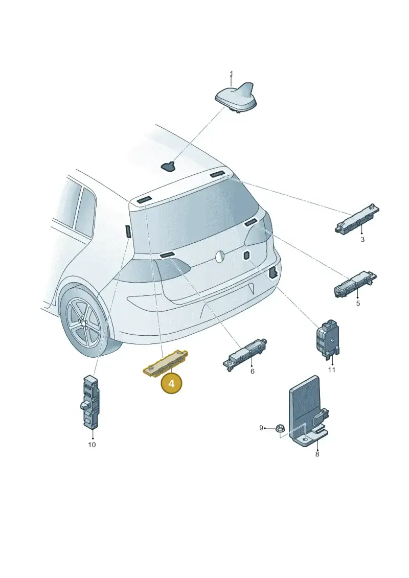 5G6035577A — Volkswagen E-Golf (2014-2021) diagram 746035100, position 4