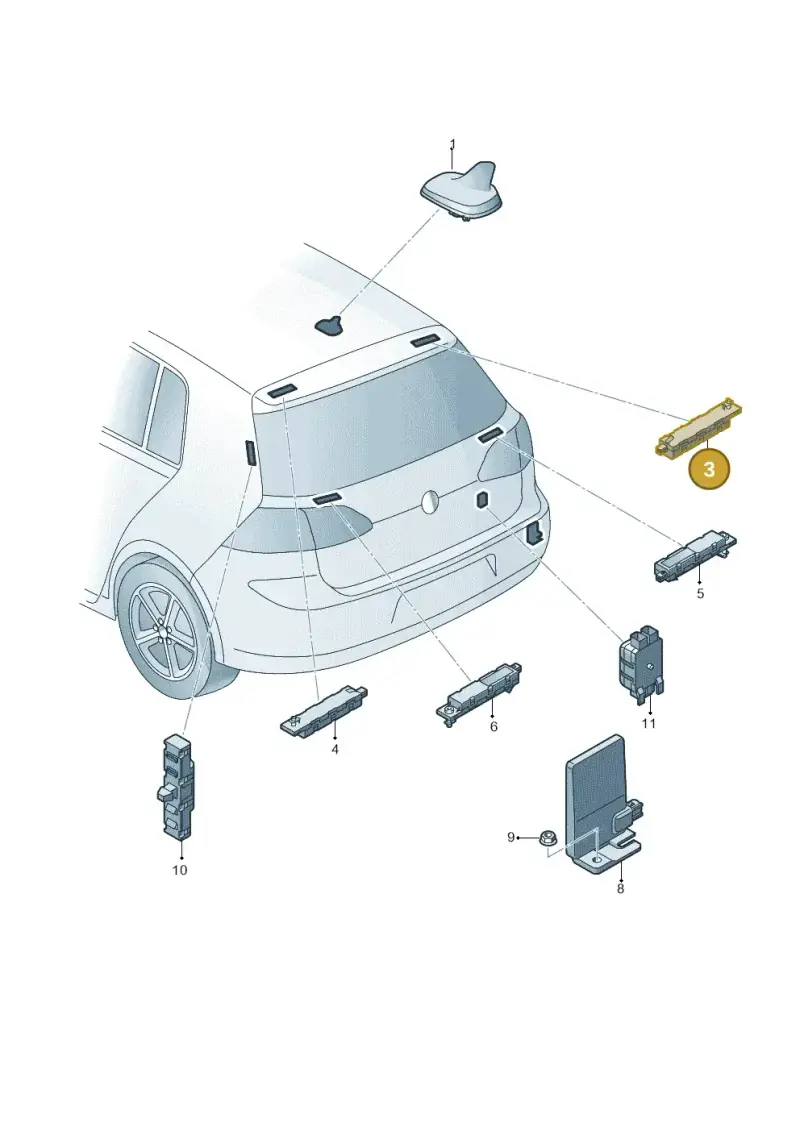 5G6035577E — Volkswagen e-Golf (2014-2021) diagram 746035100, position 3