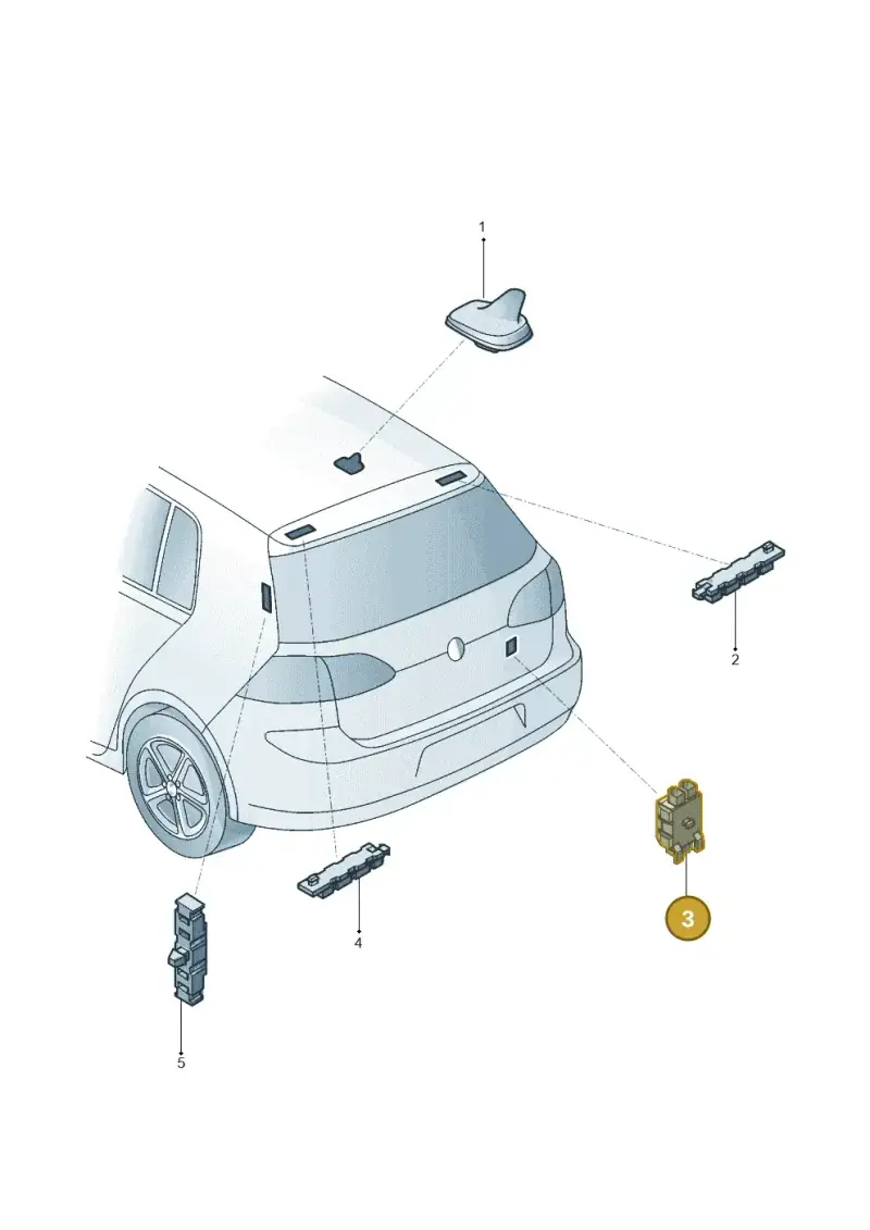 5G6035577F — Volkswagen Golf (2015-2019) diagram 867035010, position 3