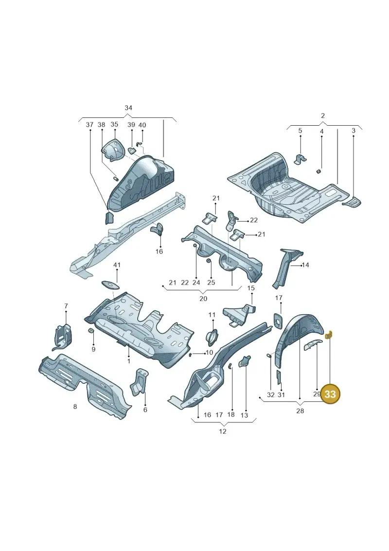 5G6813151 — Volkswagen Lavida XR (2023-) diagram 574803100, position 33