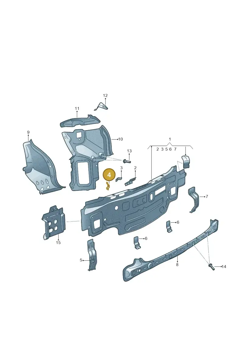 5G6813151 — Volkswagen T-Cross 1,0 (2018-2024) diagram 837813000, position 4