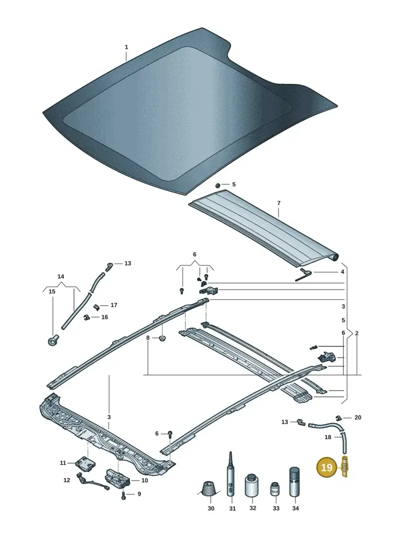 5G6877242B — Volkswagen ID.UNYX (2024-) diagram 20h877000, position 19