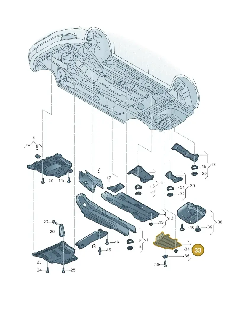 5G9825205E — Volkswagen Golf Estate (2013-2017) diagram 763825000, position 33