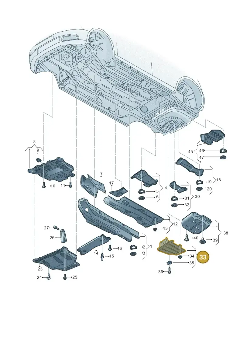5G9825205F — Volkswagen Golf 2.0 (2016-2020) diagram 827825500, position 33