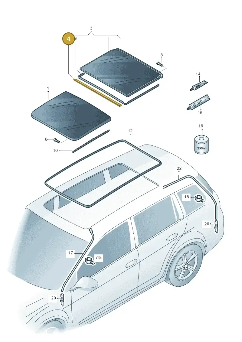 5G9877913 — Volkswagen Golf 2.0 (2016-2020) diagram 763877000, position 4